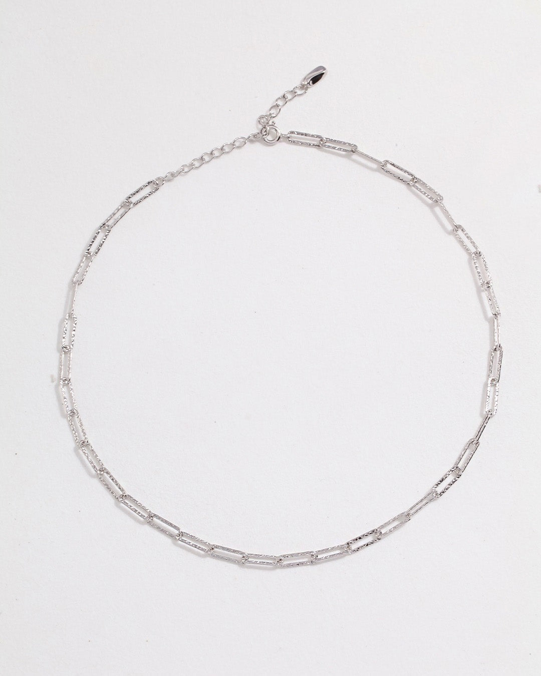 Minimalist Paperclip Chain Necklace