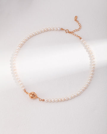 Pearl Necklace with Charm