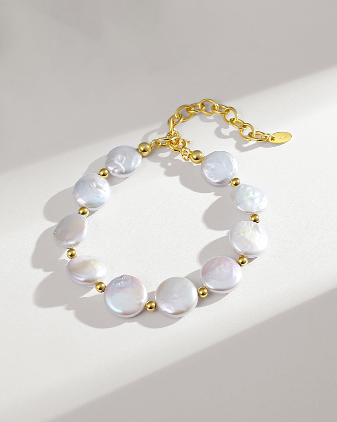 Baroque Button Pearl Bracelet