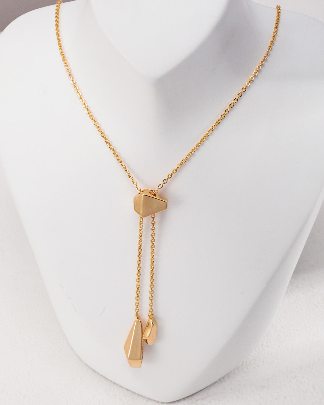 Lariat Necklace Inlay Pearl