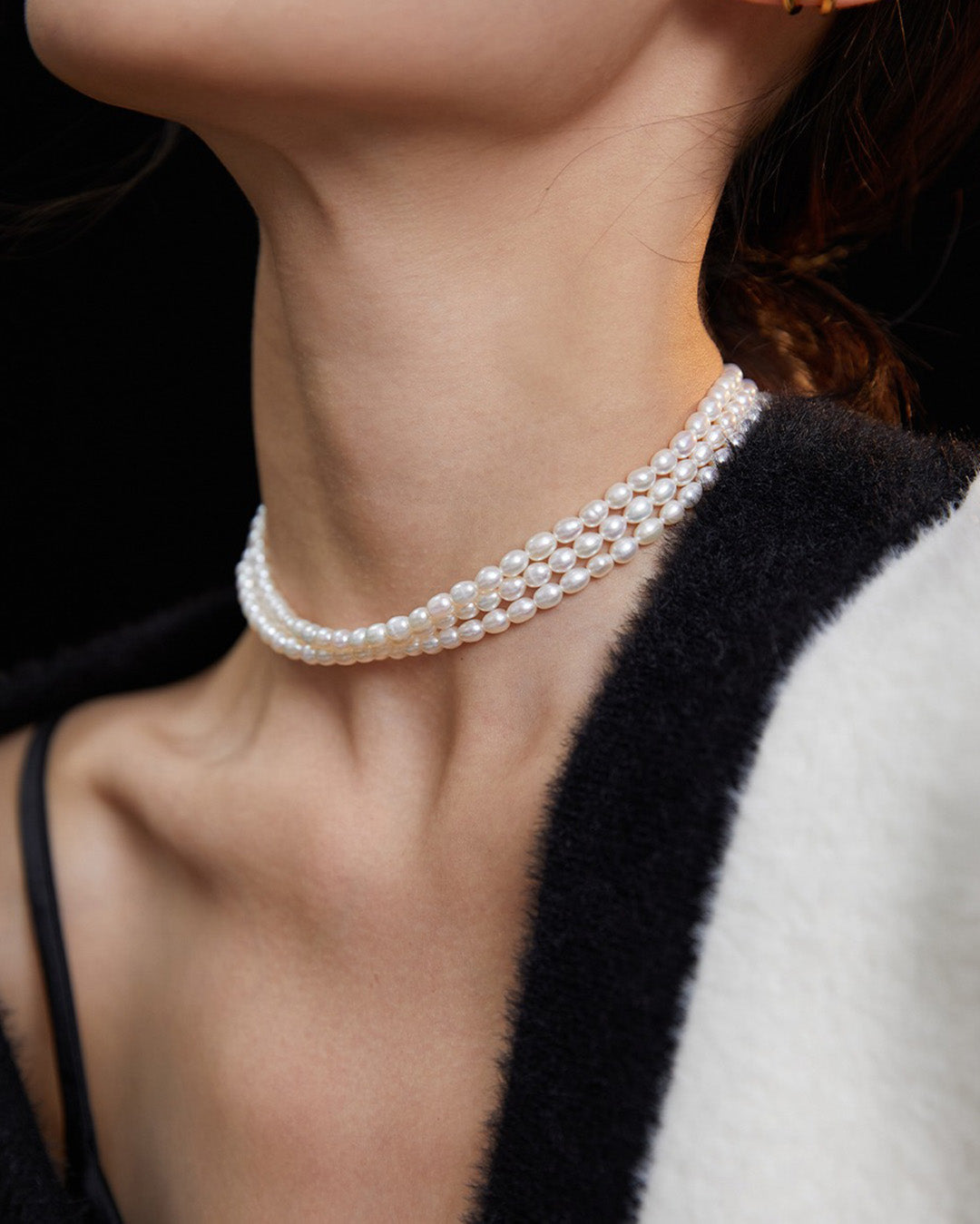 Layered Pearl Choker