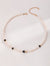 Pearl Choker Necklace Inlay Black Enamel