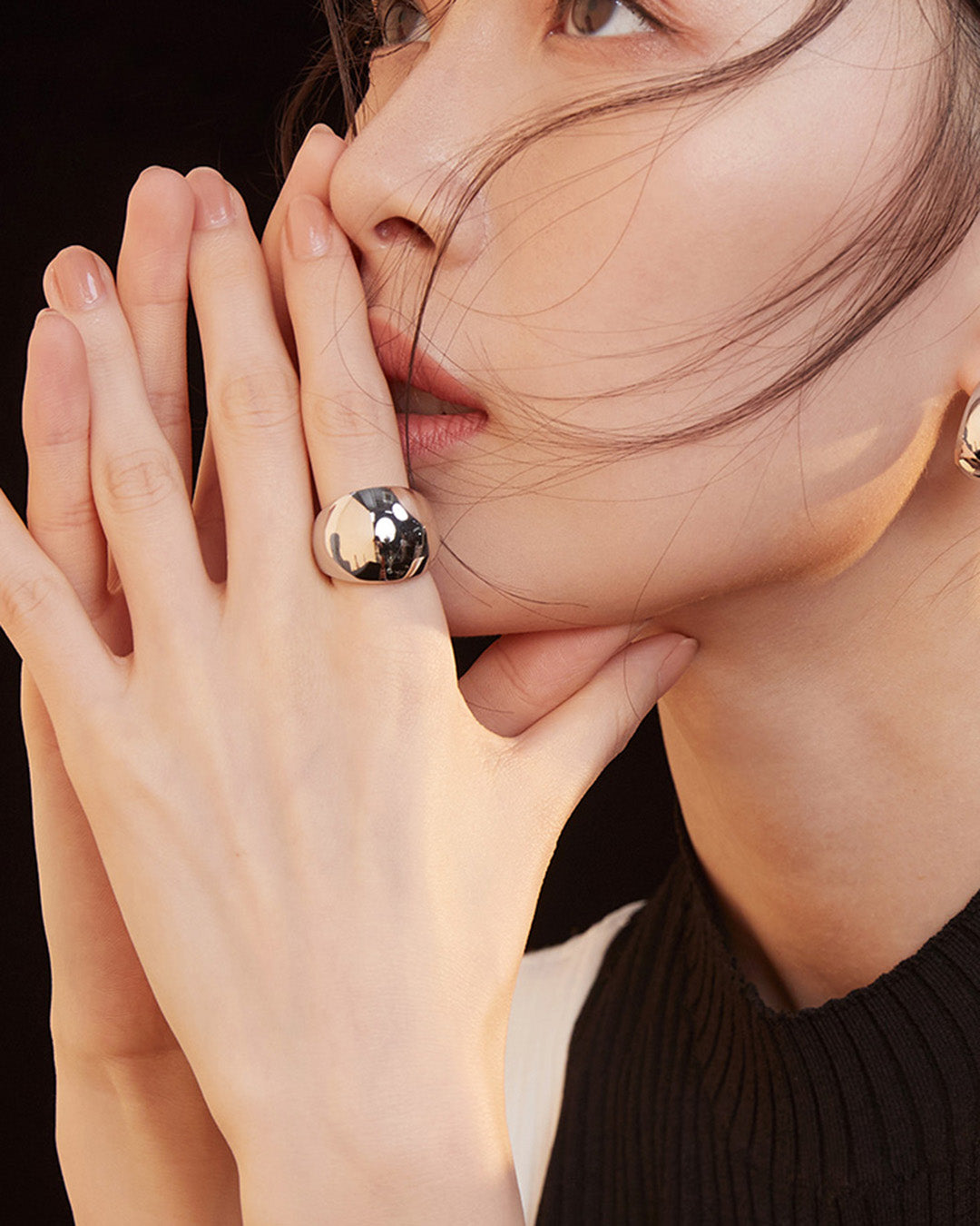 Minimalist Dome Ring in Silver