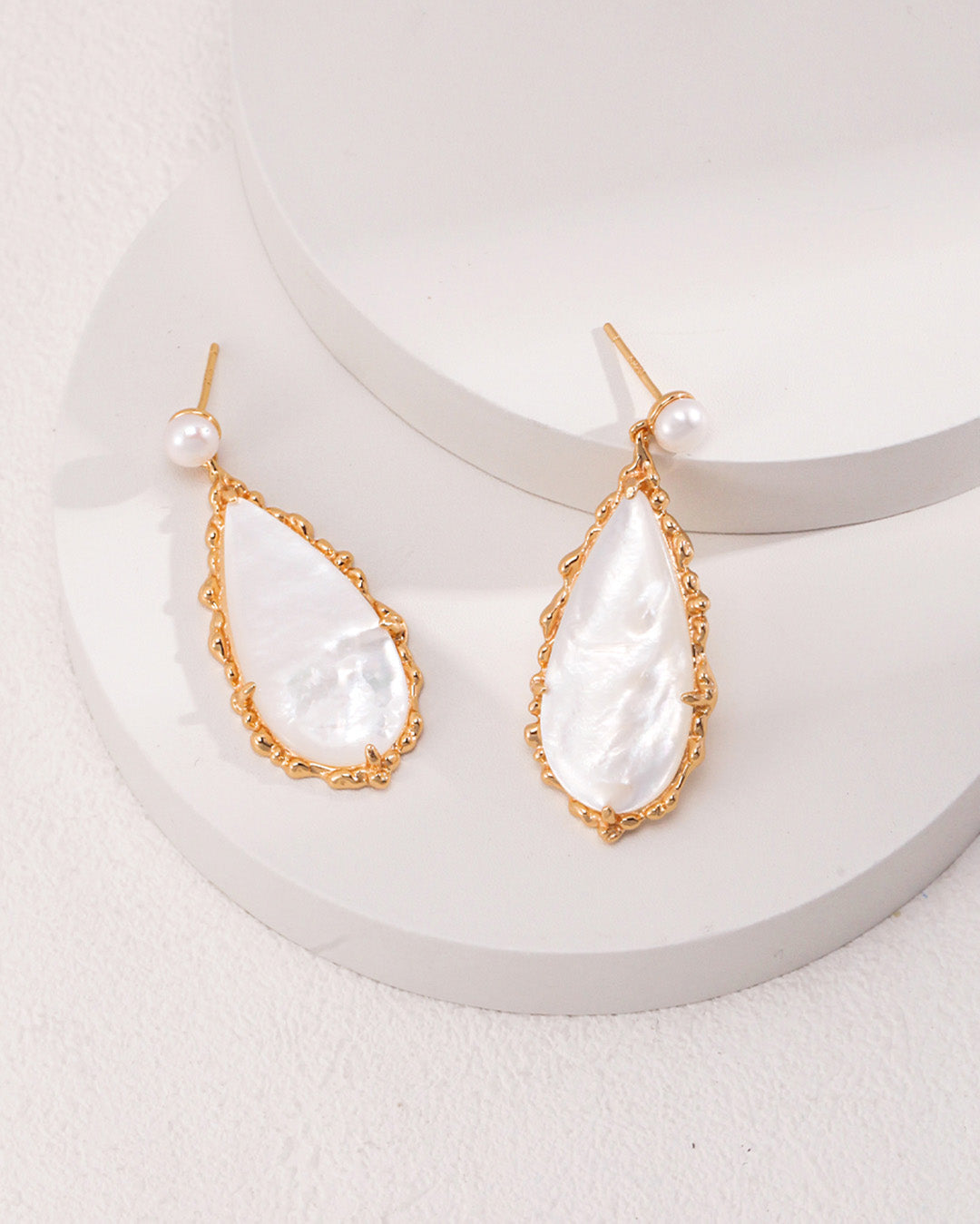 Teardrop Pearl Earrings