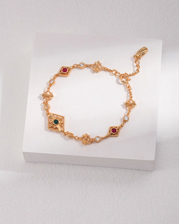 Luxury Gemstone Bracelet in Gold